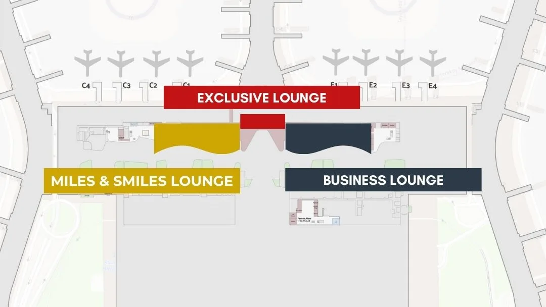 Turkish Airlines Lounge Locations at Istanbul Airport